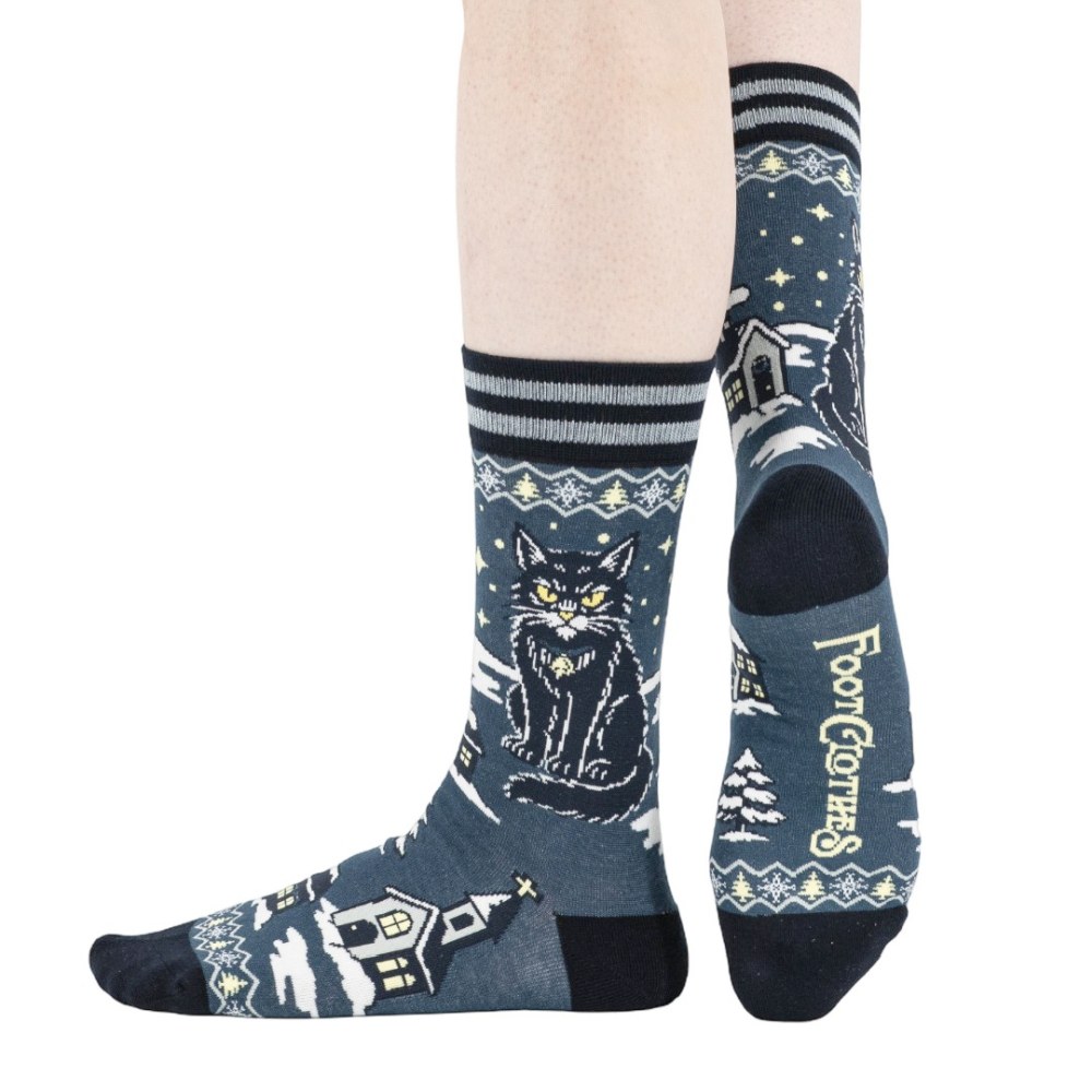 Footclothes - Yule Cat Sokken - Blauw